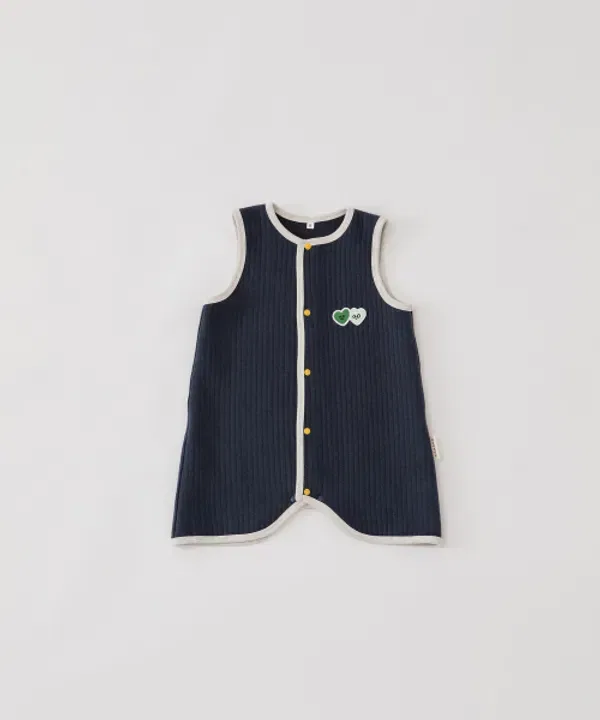 Детский спальный жилет Warm Heart, коллаборация с OkayTina, Echond, Navy