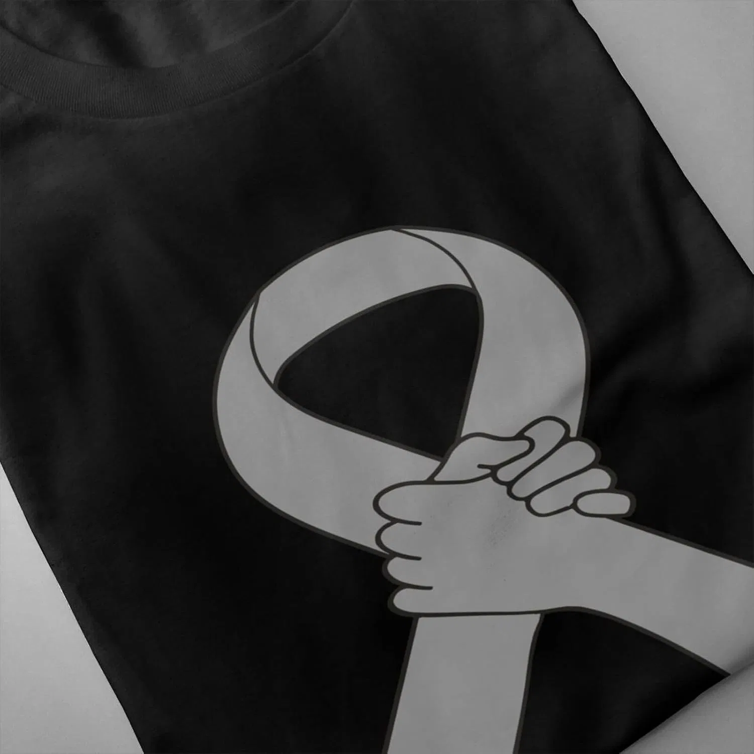 Мужская футболка современного кроя с коротким рукавом, Brain Cancer Awareness — фото 3