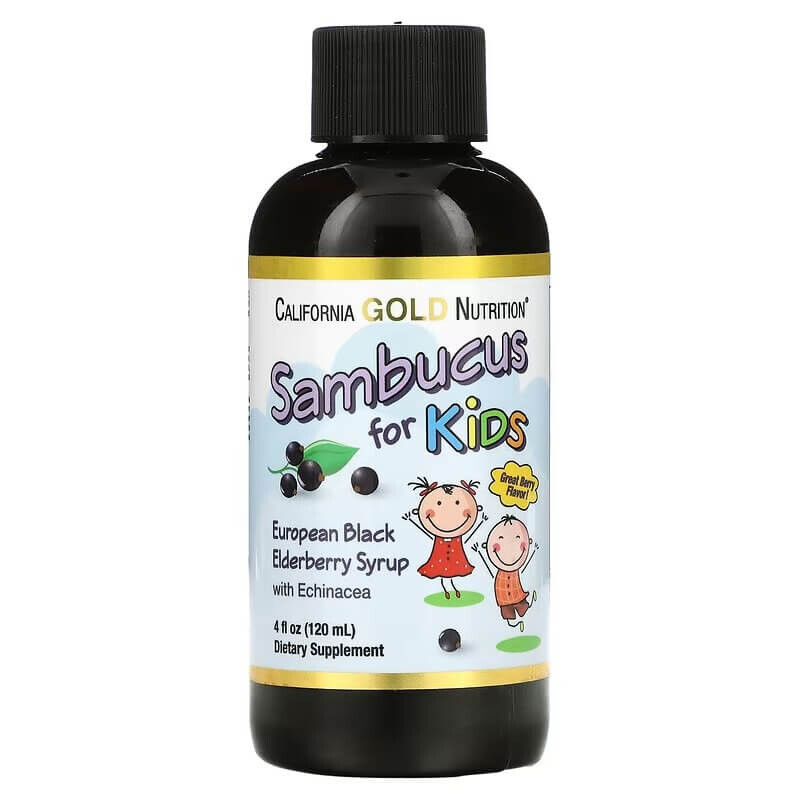 

Сироп из черной бузины с эхинацеей California Gold Nutrition, 120 мл