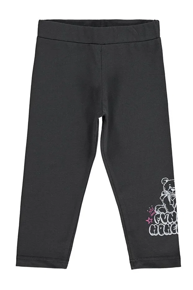 Детские леггинсы для девочек с принтом Funny moment printed Civil Girls, Anthracite