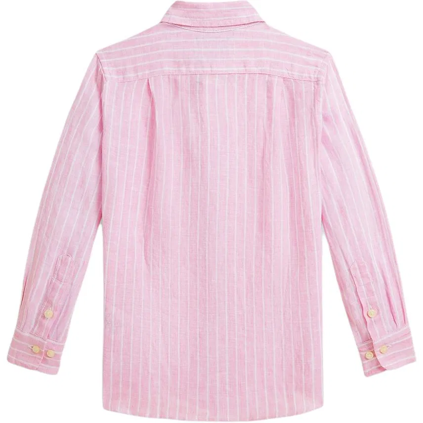 Детская рубашка Polo Ralph Lauren, Pink — фото 3