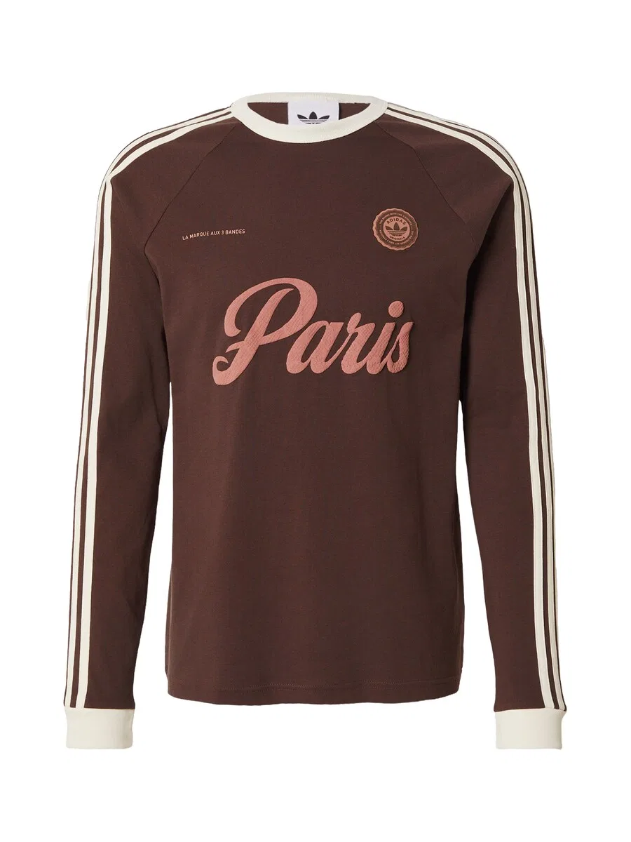 Футболка ADIDAS ORIGINALS 'PARIS' коричневого цвета