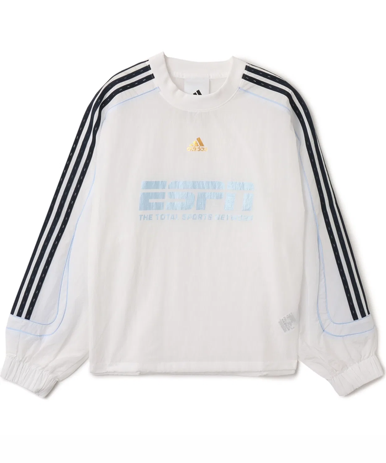 Женский свитшот свободного кроя из нейлона Teamgeist 2.0 Adidas, Белый