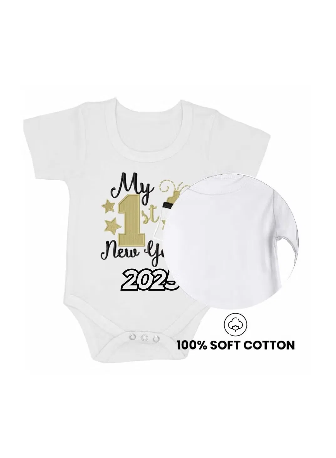 Printshop4Me Боди-комбинезон с коротким рукавом для новорожденных, белый — фото 3
