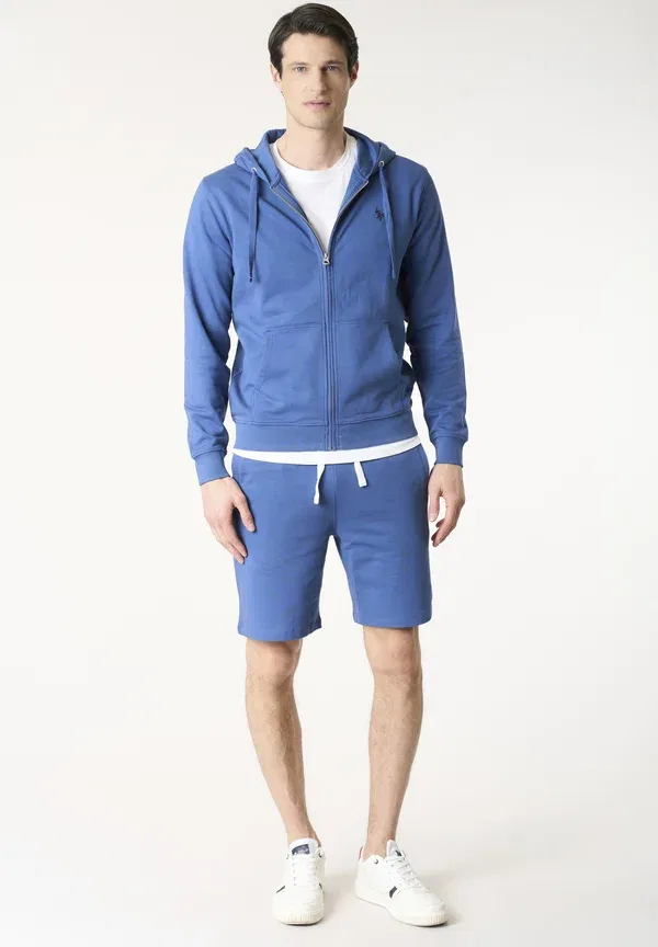 Брюки хлопковые Tracksuit bottoms U.S. Polo Assn., синий — фото 2