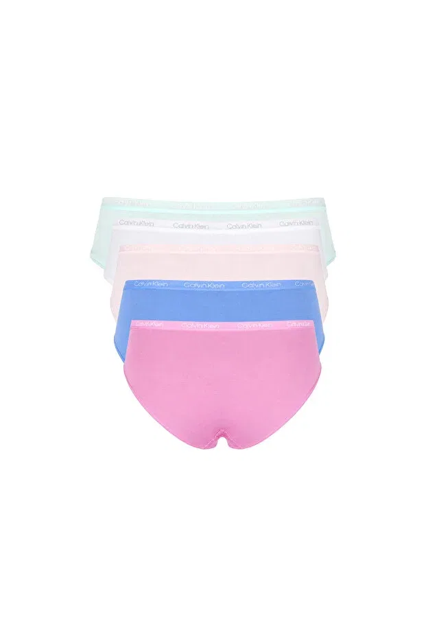 Детский комплект трусов для девочек 5 штук Calvin Klein, Multicolored — фото 2
