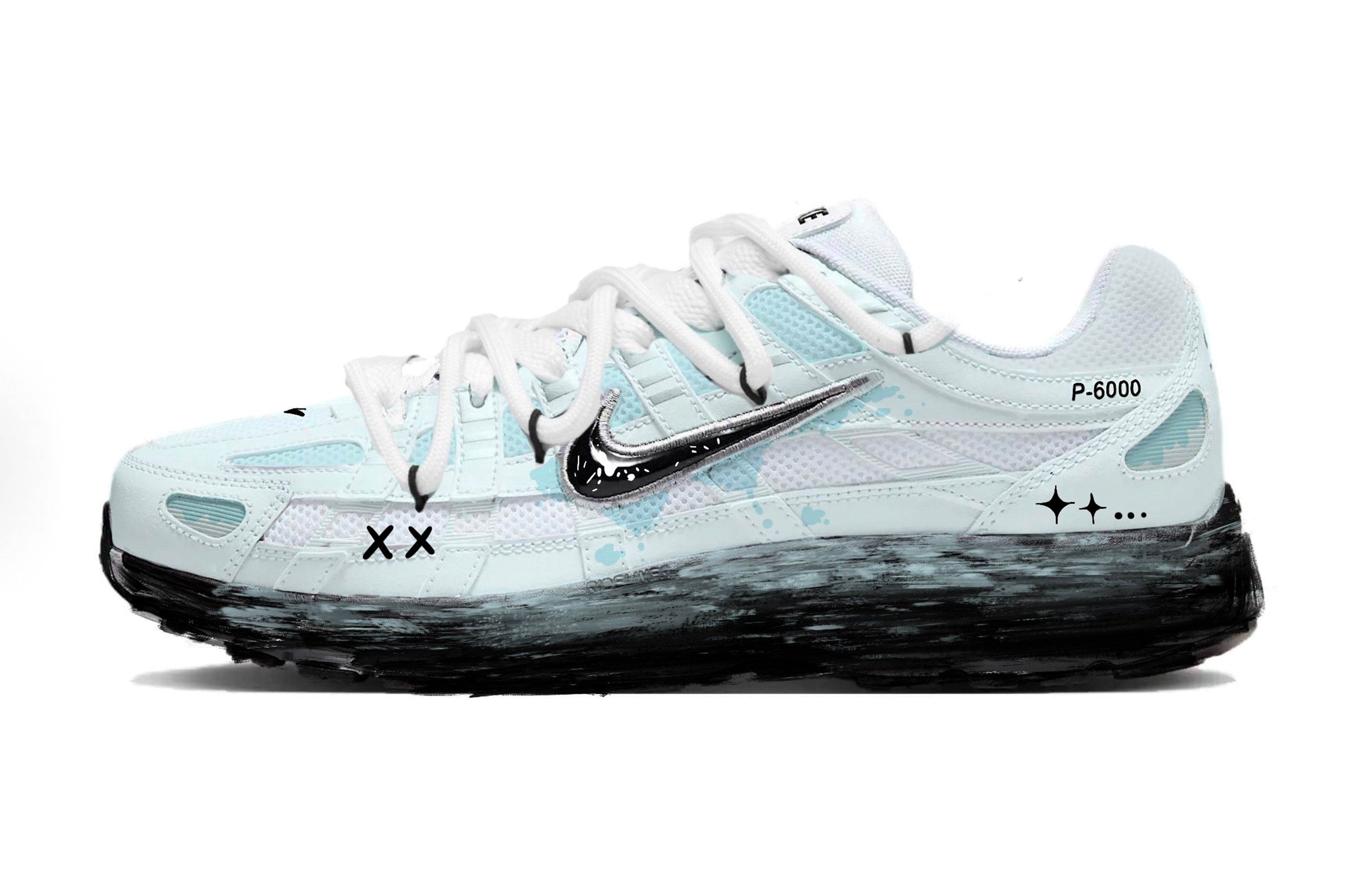 

Nike Кроссовки мужские P 6000 Low Top, небесно-голубые