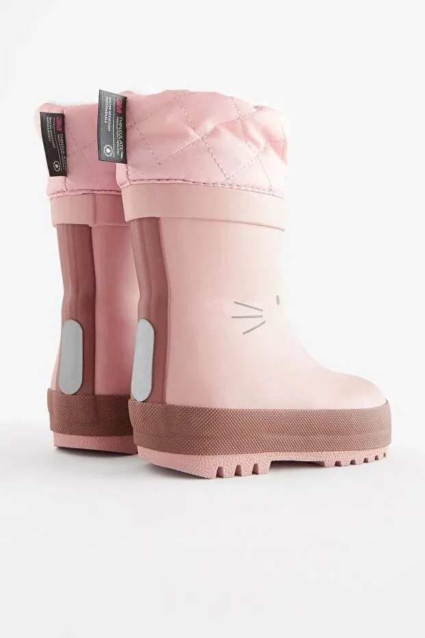 Детские ботинки для девочек водонепроницаемые Next Baby, Pink — фото 4
