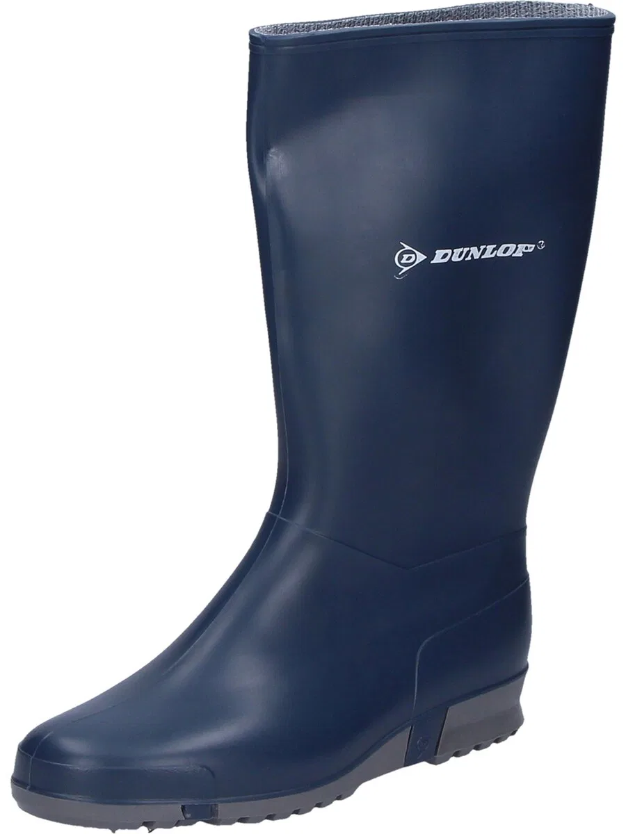Резиновые сапоги DUNLOP темно-синего цвета