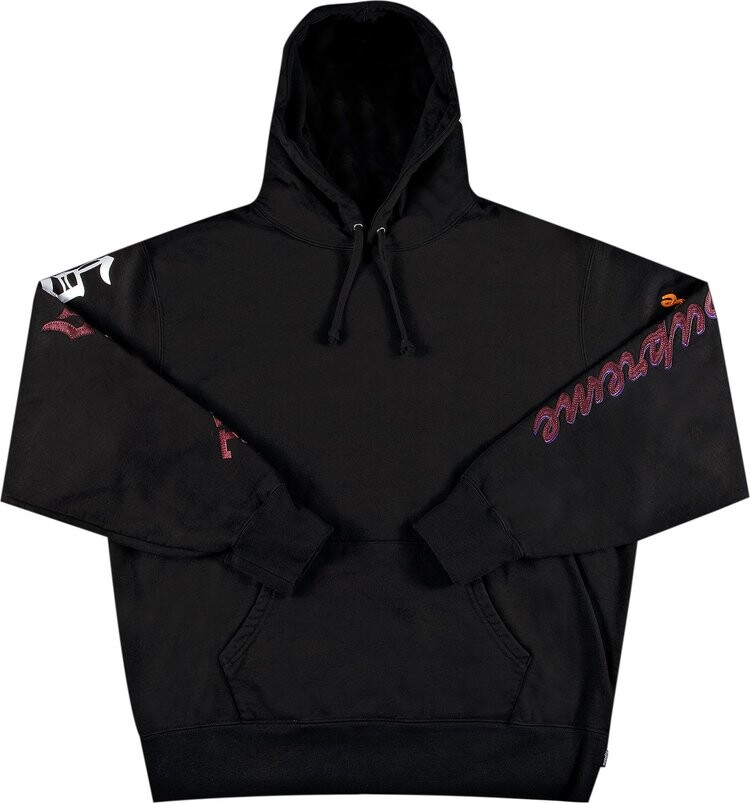 

Толстовка Supreme Multi Logo Hooded Sweatshirt 'Black', черный