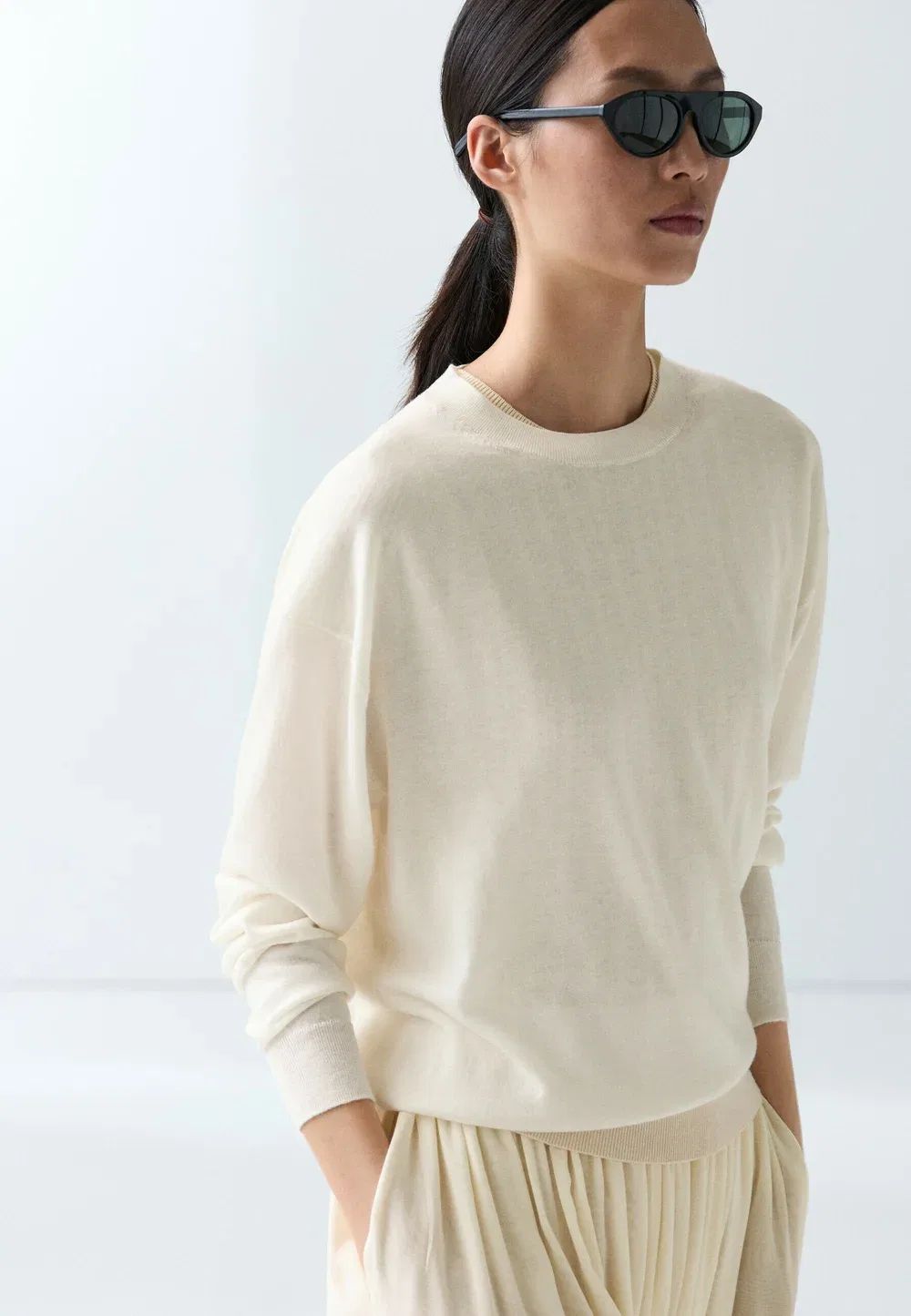 Джемпер Massimo Dutti, White