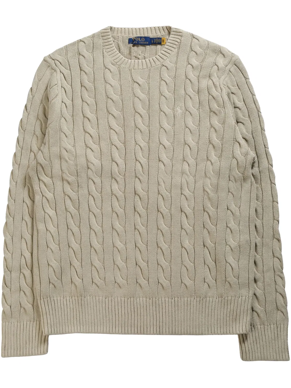 Джемпер с косичкой Polo Ralph Lauren, бежевый