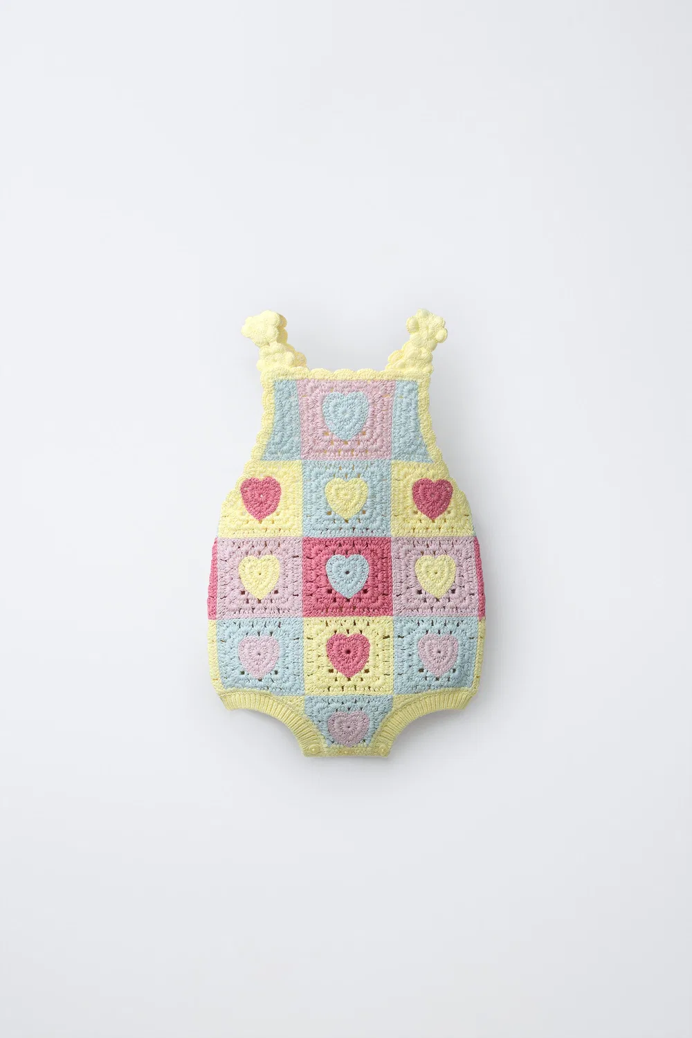 Вязаный комбинезон с сердечками ZARA, Multicoloured