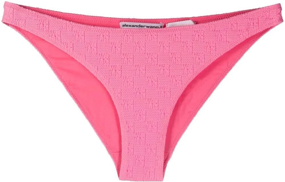 Бикини боттом текстурированный логотип, Alexander Wang, Pink