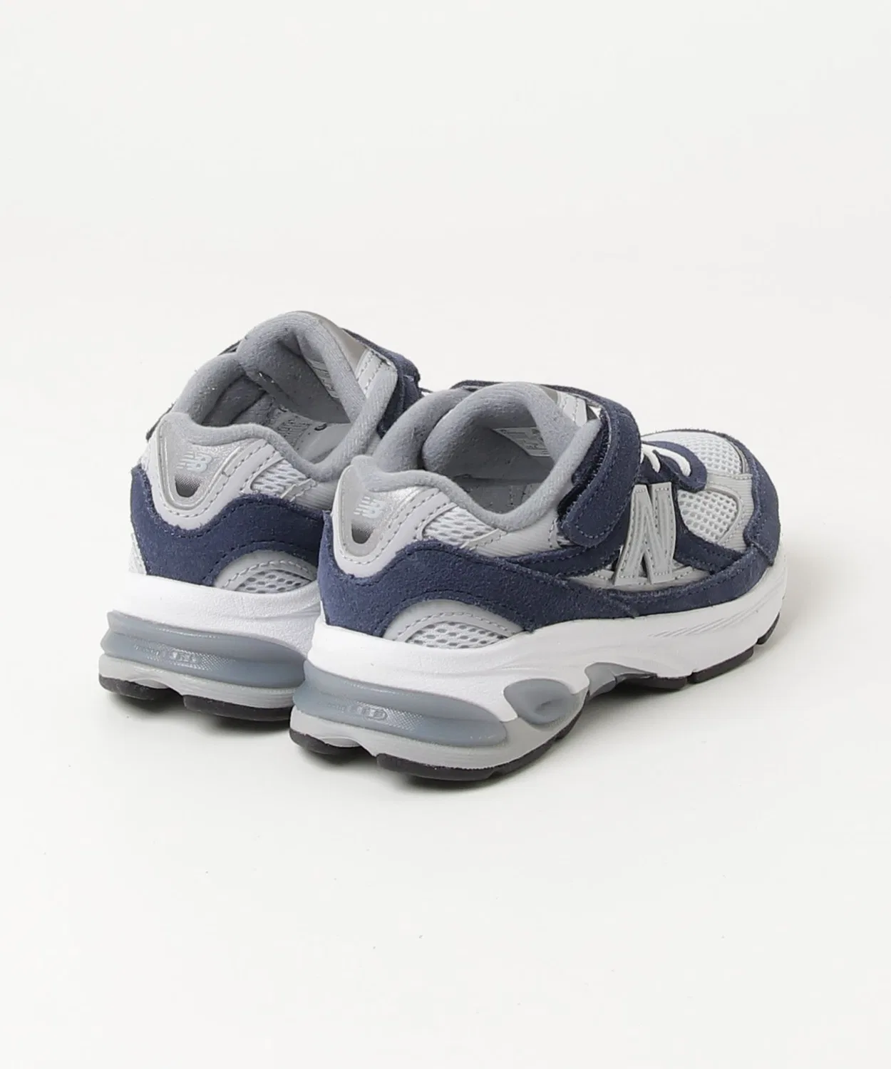 Детские кроссовки с ремешком и шнурком 2010 Top Strap with Bungee New Balance, Navy — фото 4