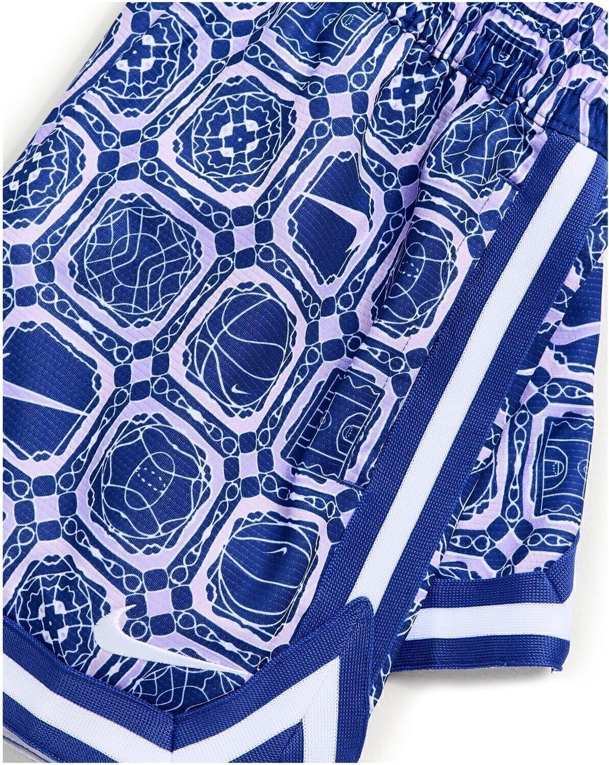 Шорты Nike Kids DNA Dri-FIT 5" Patterned Basketball Shorts, цвет Deep Night/White — фото 3