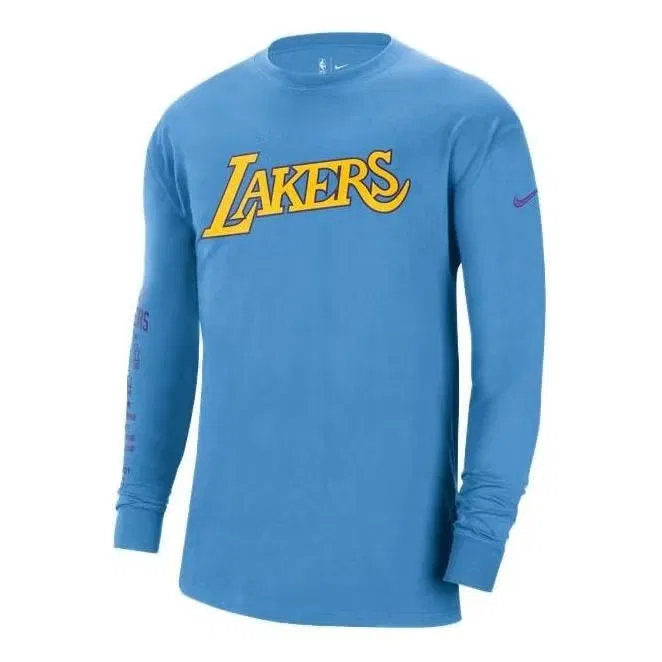 Лонгслив с принтом Lakers 2021/22 City Edition Nike, синий