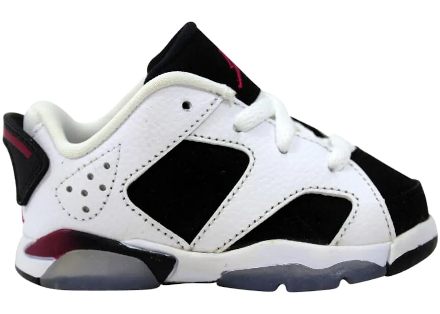 Детские кроссовки Lifestyle Jordan 6 Retro Low Jordan, White/Sport Fuchsia Black