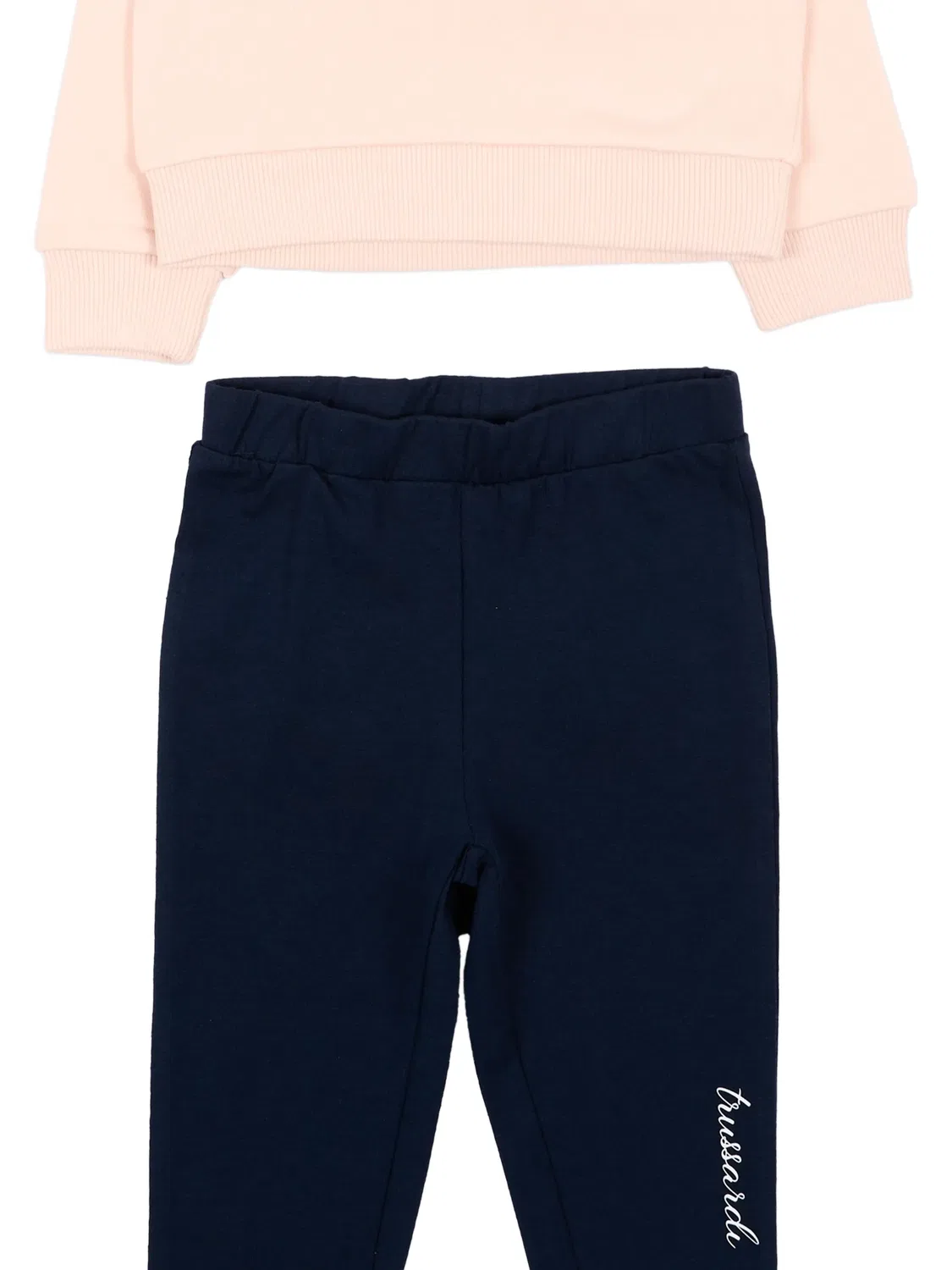 Спортивный костюм с логотипом Trussardi Junior, розовый — фото 3
