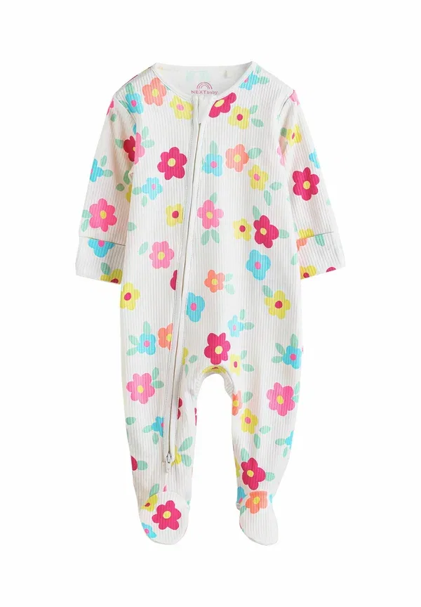 Боди с цветочным принтом sleep suit Next yellow, желтый — фото 3