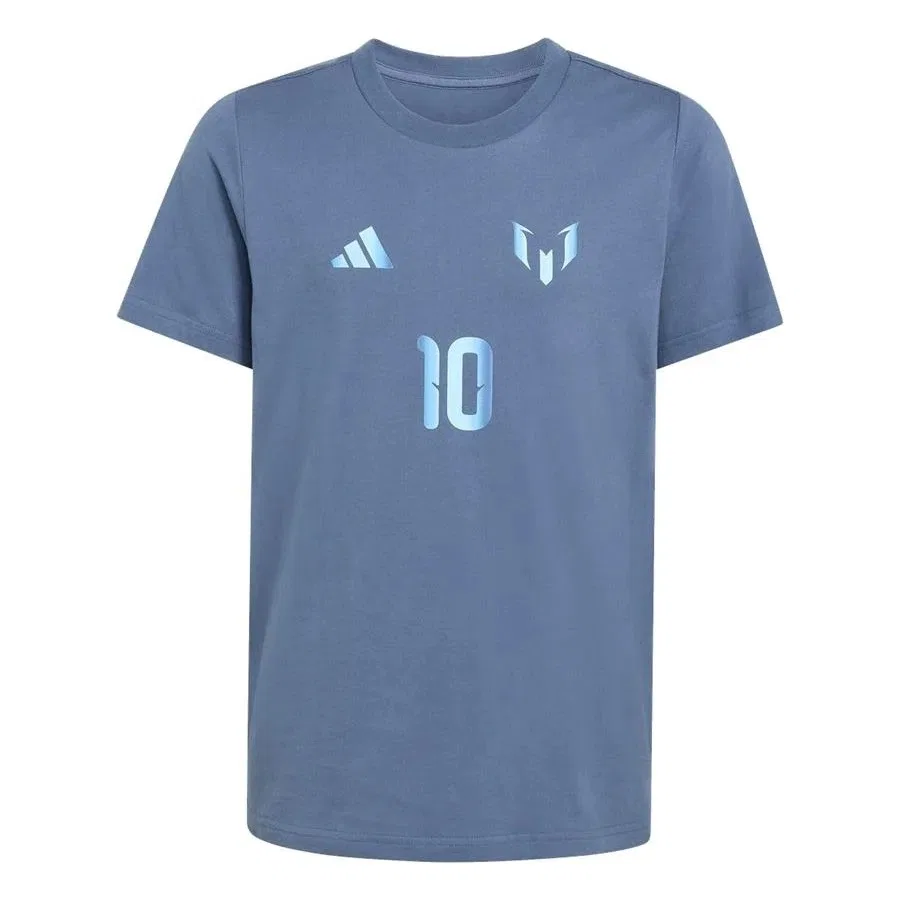 Детская футболка с длинным рукавом adidas Y MESSI N&N G T, Синий