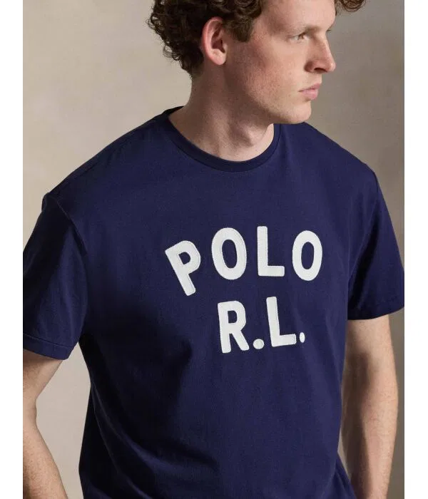 Мужская футболка с круглым вырезом Polo Ralph Lauren, Blu Marino — фото 4