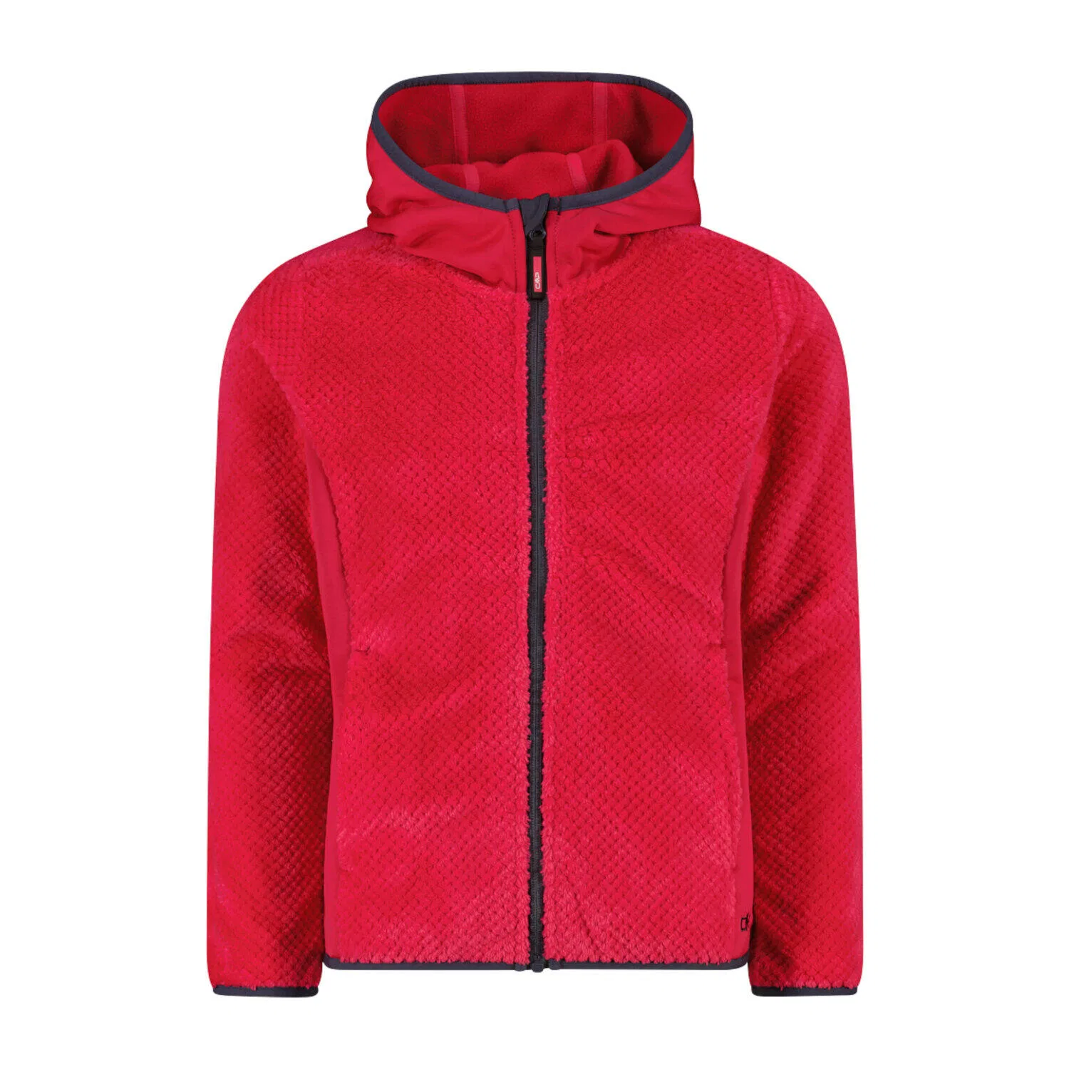 Детская флисовая куртка с капюшоном KID G JACKET FIX HOOD Cmp, Rot Navyblau