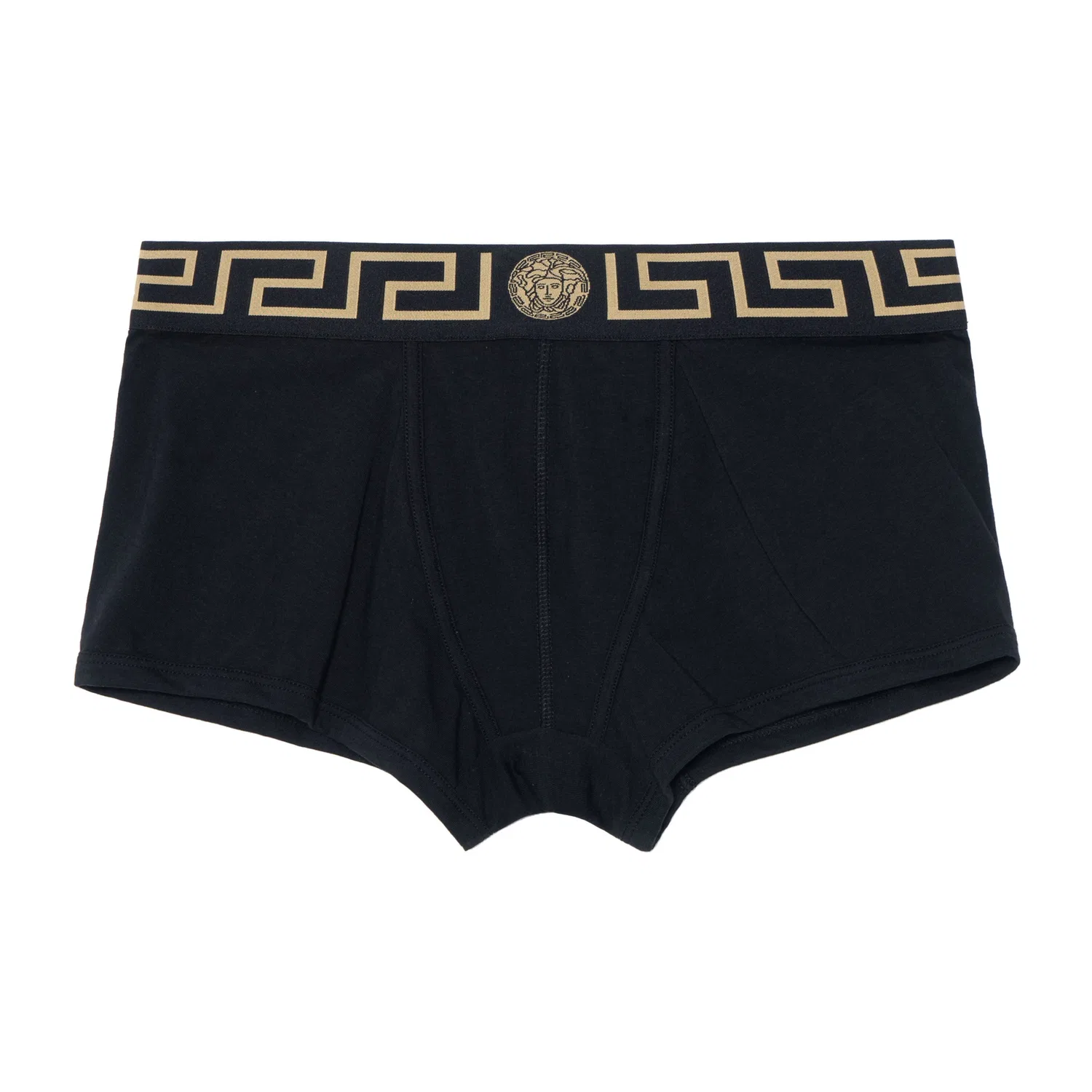 Мужские трусы-боксеры с принтом Greca Border, комплект из 2 штук, VERSACE, Black