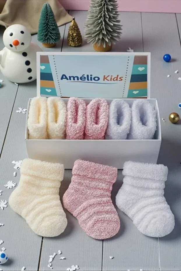 Детские носки для новорожденных девочек хлопковые Amélio Kids, Multicolor