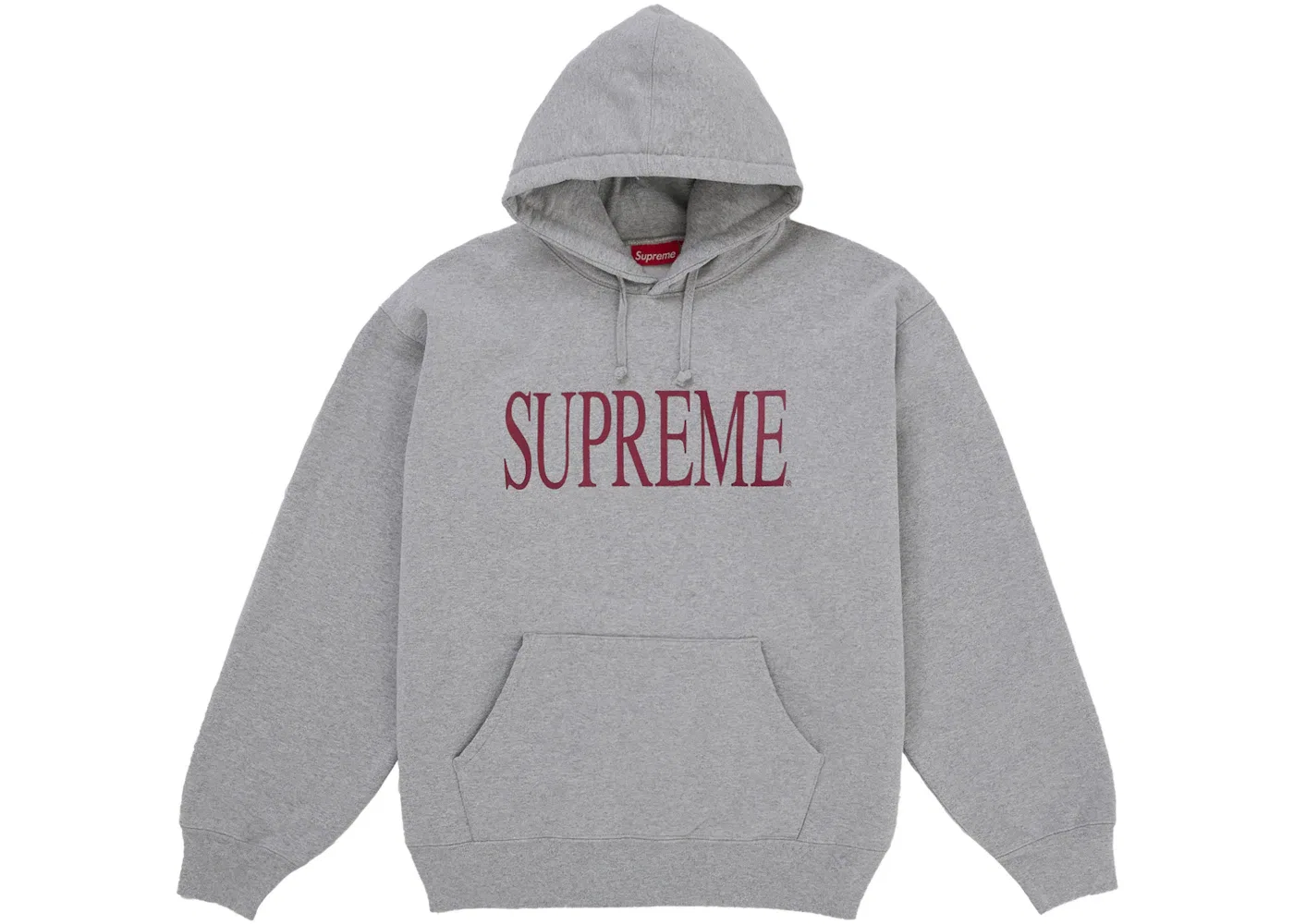 Мужское худи Supreme Capital, цвет Heather Grey