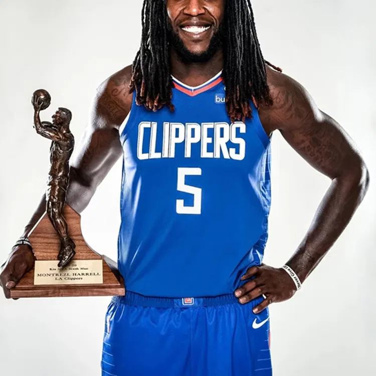 Джерси баскетбольное с принтом NBA Clippers Montrezl Harrell Nike, синий