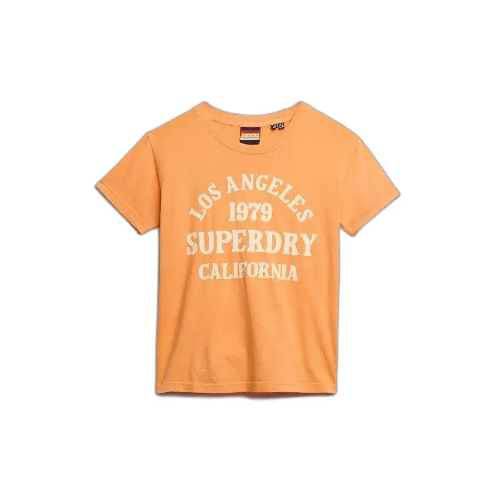 Женская хлопковая футболка Superdry Surf, Orange