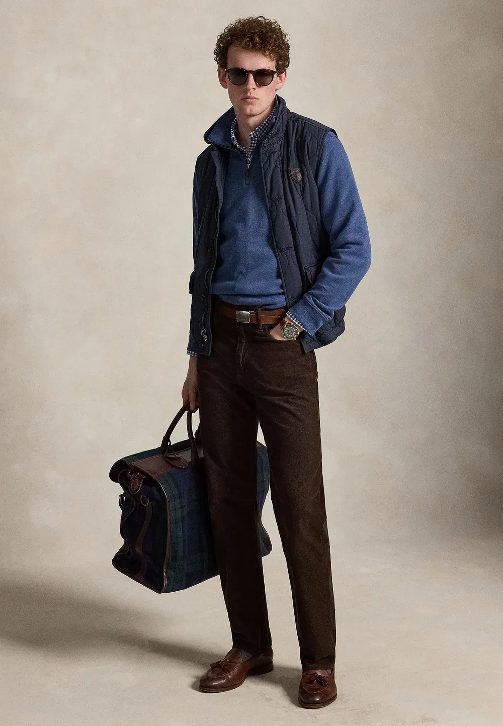 Толстовка с застежкой-молнией до середины груди Polo Ralph Lauren, Derby Blue Heather — фото 2