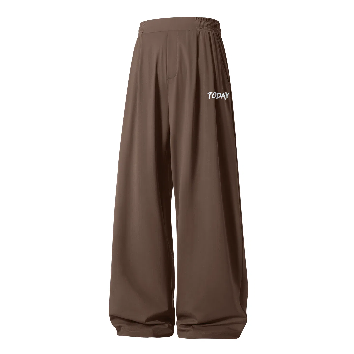 Детские брюки прямого кроя Ice Silk Drape Coffee Smooth Blue Graffiti Pants Logo MINISO, Coffee