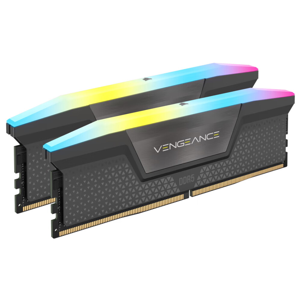 Оперативная память Corsair Vengeance RGB AMD EXPO, 32 Гб DDR5 (2x16 Гб), 6000 МГц, CL30, CMH32GX5M2B6000Z30K, Серый — фото 2