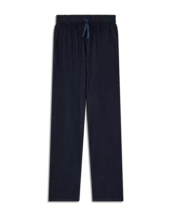 Женские брюки с эластичным поясом Emporio Armani, Blue Denim