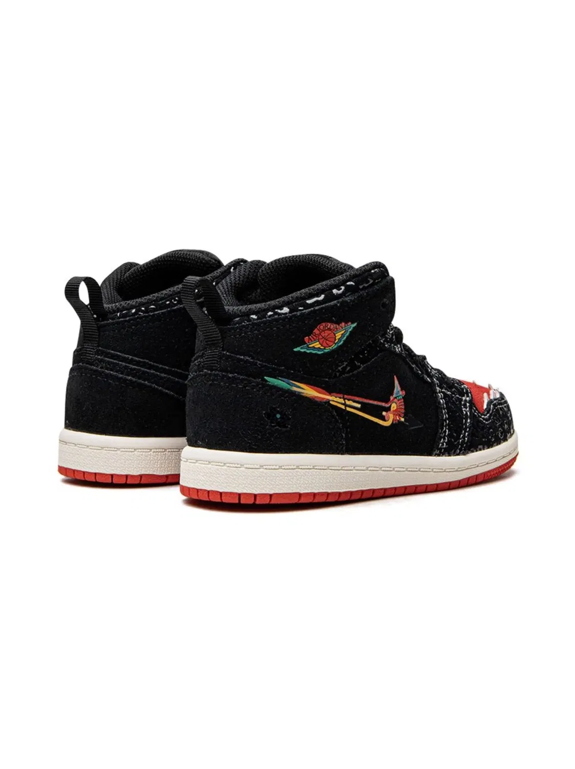 Кроссовки Air Jordan 1 Mid SE "Siempre Familia", черный — фото 4