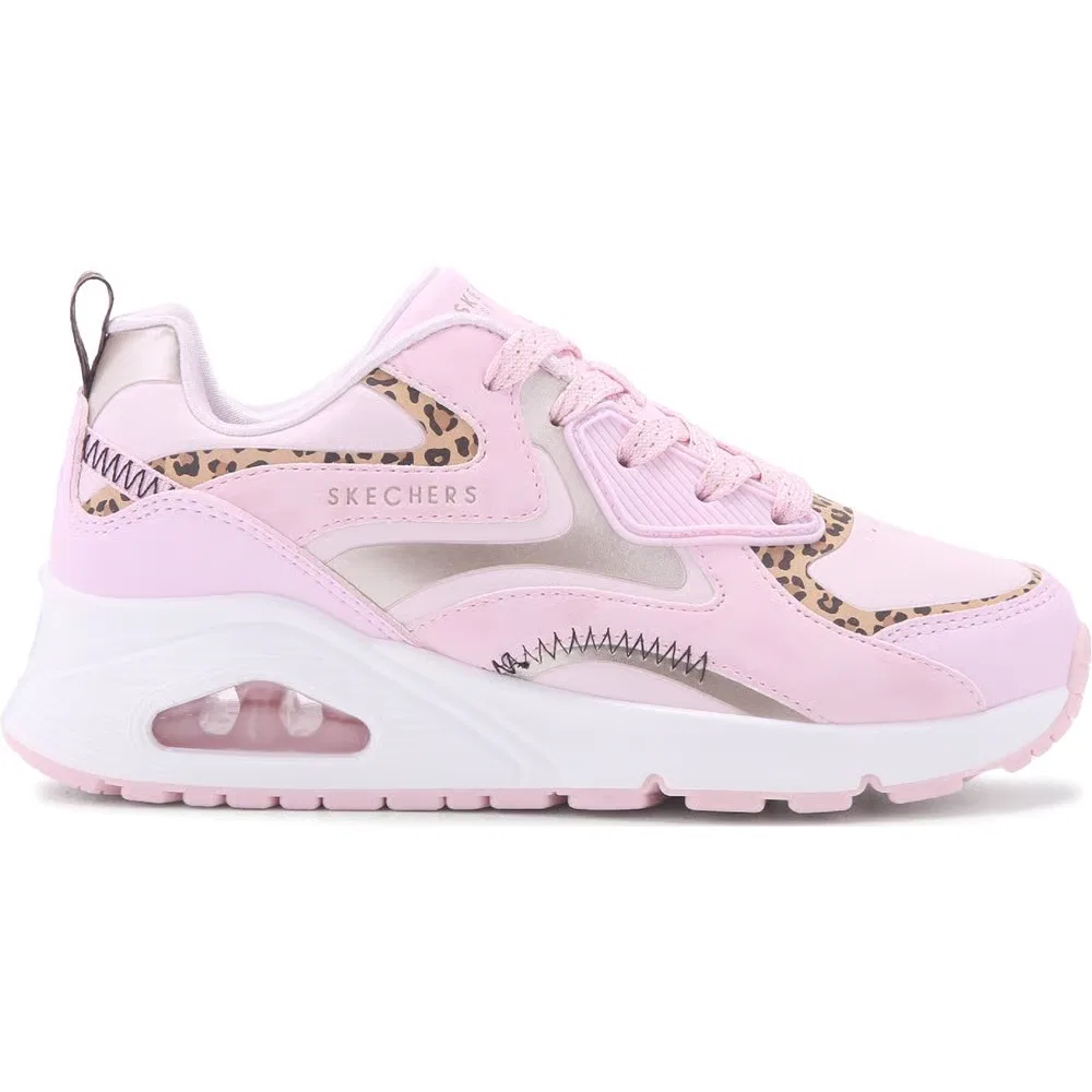Детские кроссовки Street Uno Skechers, Pink Leopard Metal — фото 2