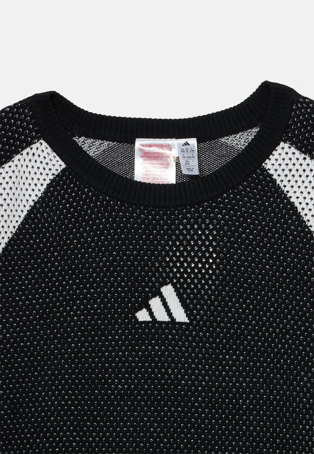 Детский унисекс - джемпер Adidas Performance, Black/White — фото 4