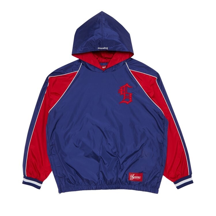 

Пуловер Supreme Hooded Warm Up Pullover, синий