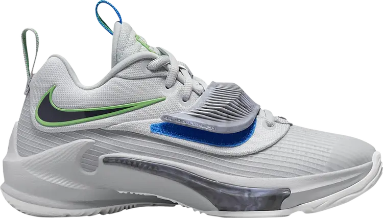 

Кроссовки Nike Zoom Freak 3 GS 'Grey Fog Light Green Spark', серый