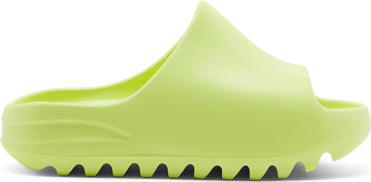 Сандалии Adidas Yeezy Slide Kids 'Glow Green', зеленый — фото 2