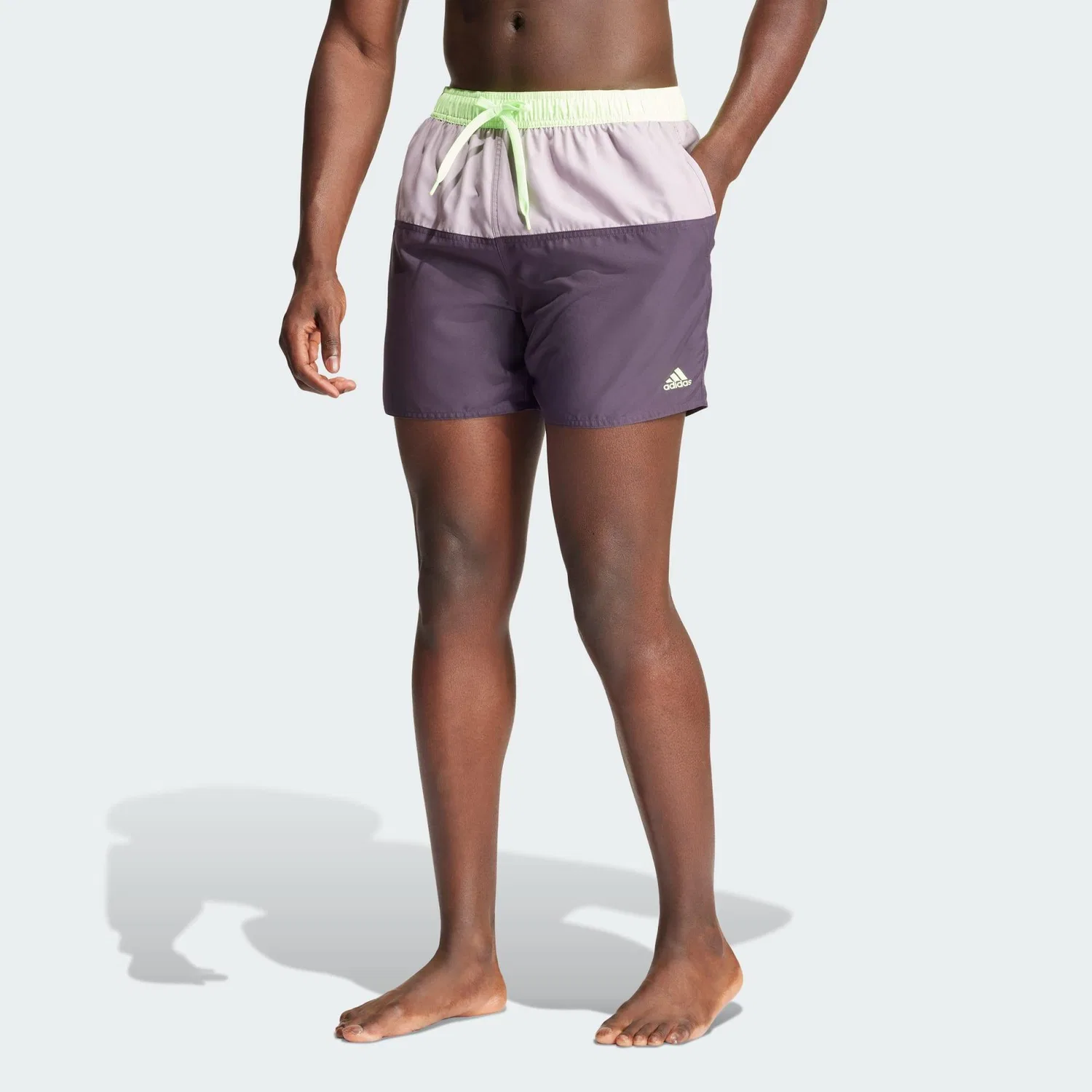 Мужские спортивные плавки с цветовой блокировкой Colorblock CLX Adidas, Schwarz Grun