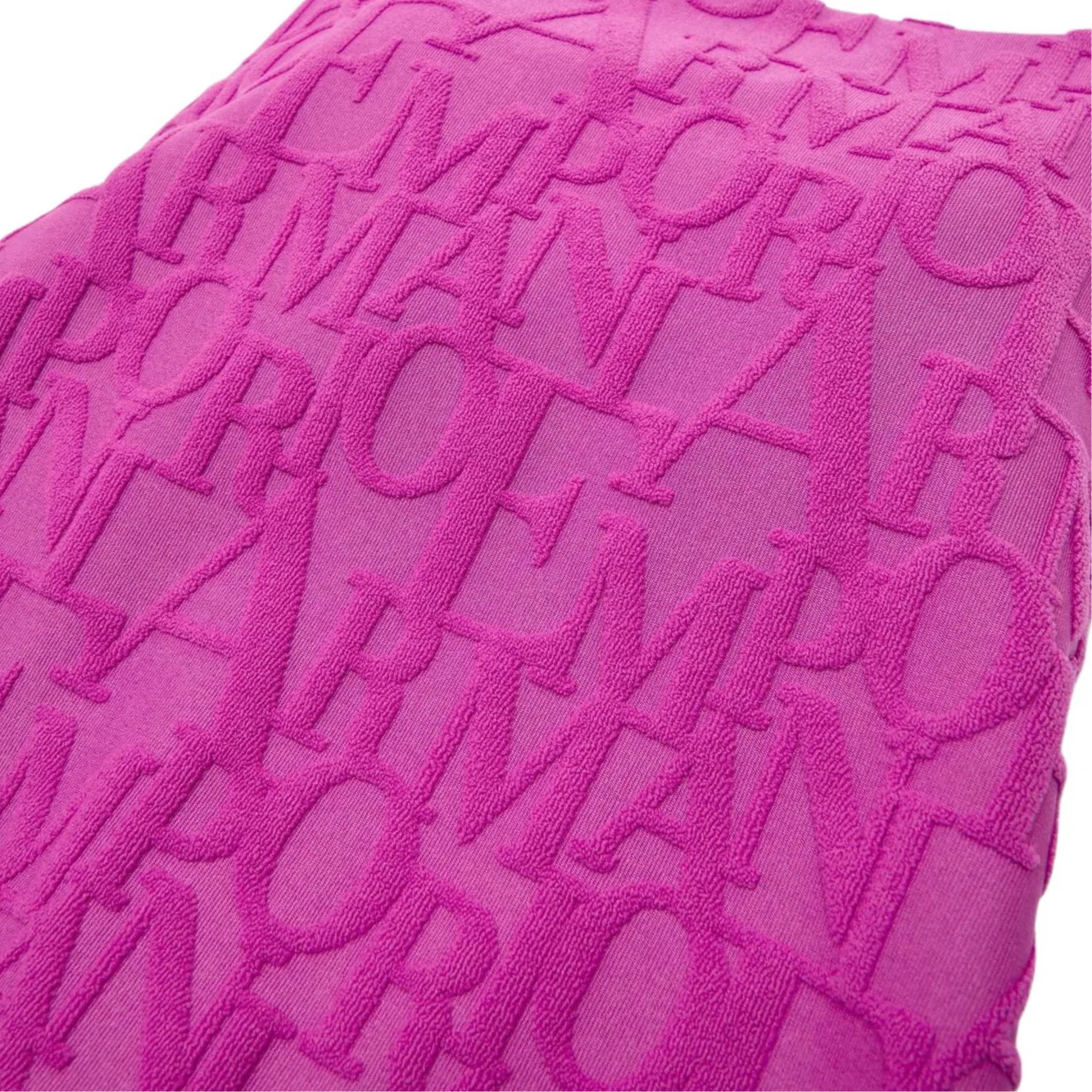 Женский слитный купальник с принтом Flocked logo EMPORIO ARMANI, Light Purple — фото 4