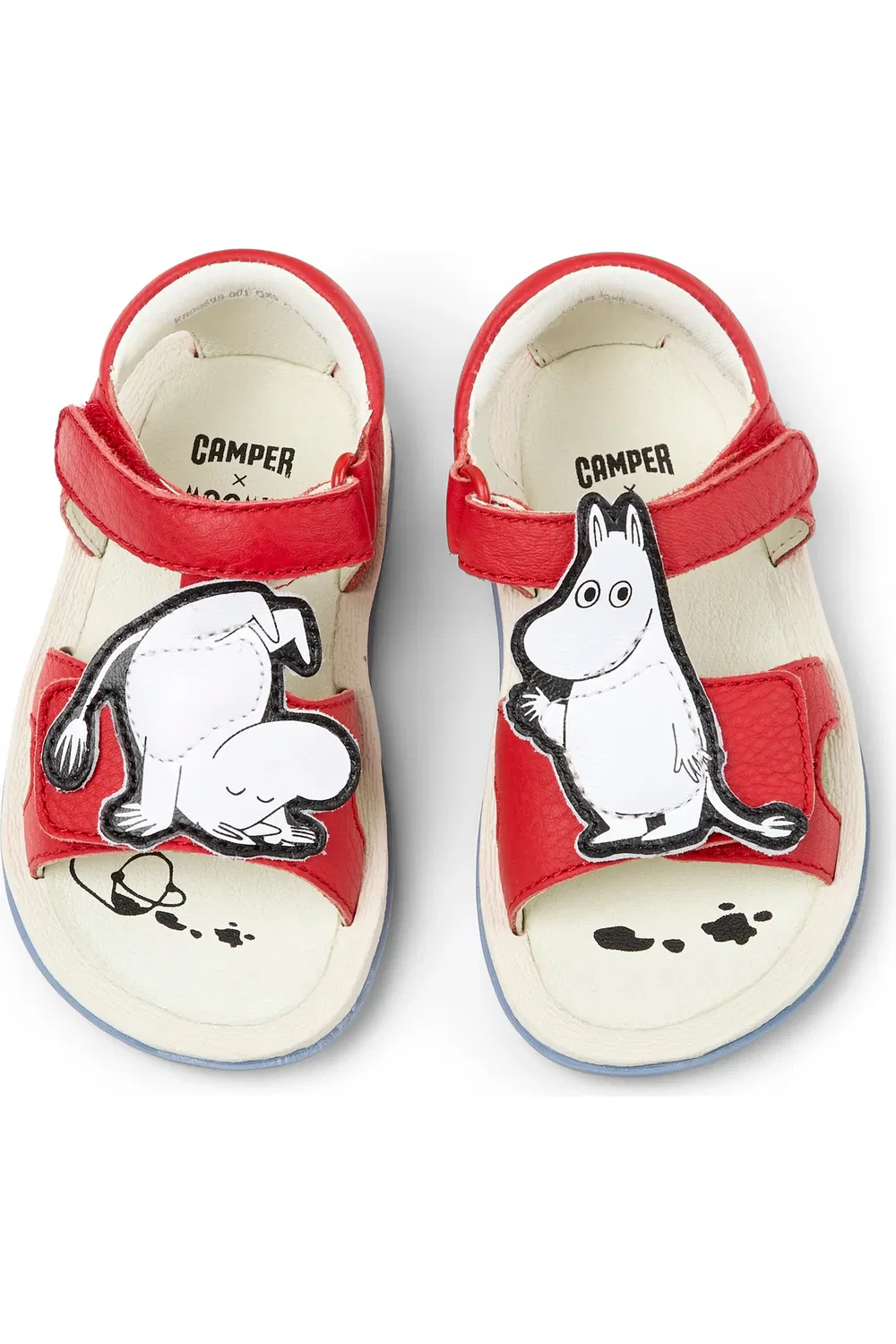 Сандалии детские Camper Moomin Bicho Twins, эргономичная подошва, Medium Red — фото 4