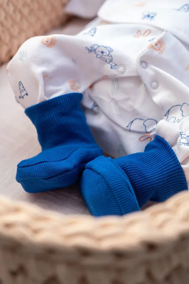 Детские пинетки трикотажные Ardbaby, Sax