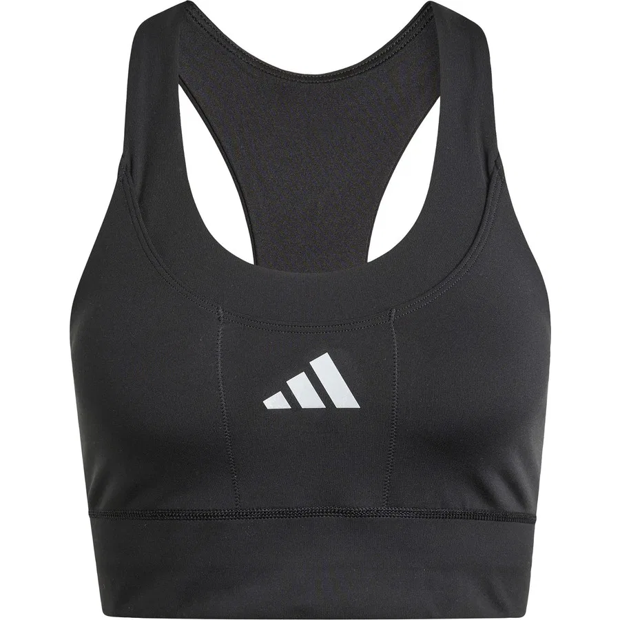 Спортивный бюстгальтер с карманами Performance adi365 Running Pocket Medium Support Bra adidas, Черный — фото 3