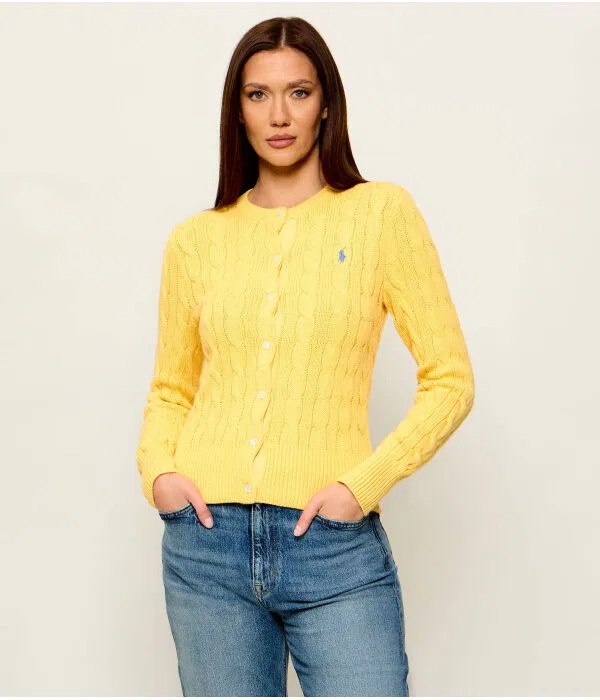Женский кардиган приталенного кроя Polo Ralph Lauren, Giallo