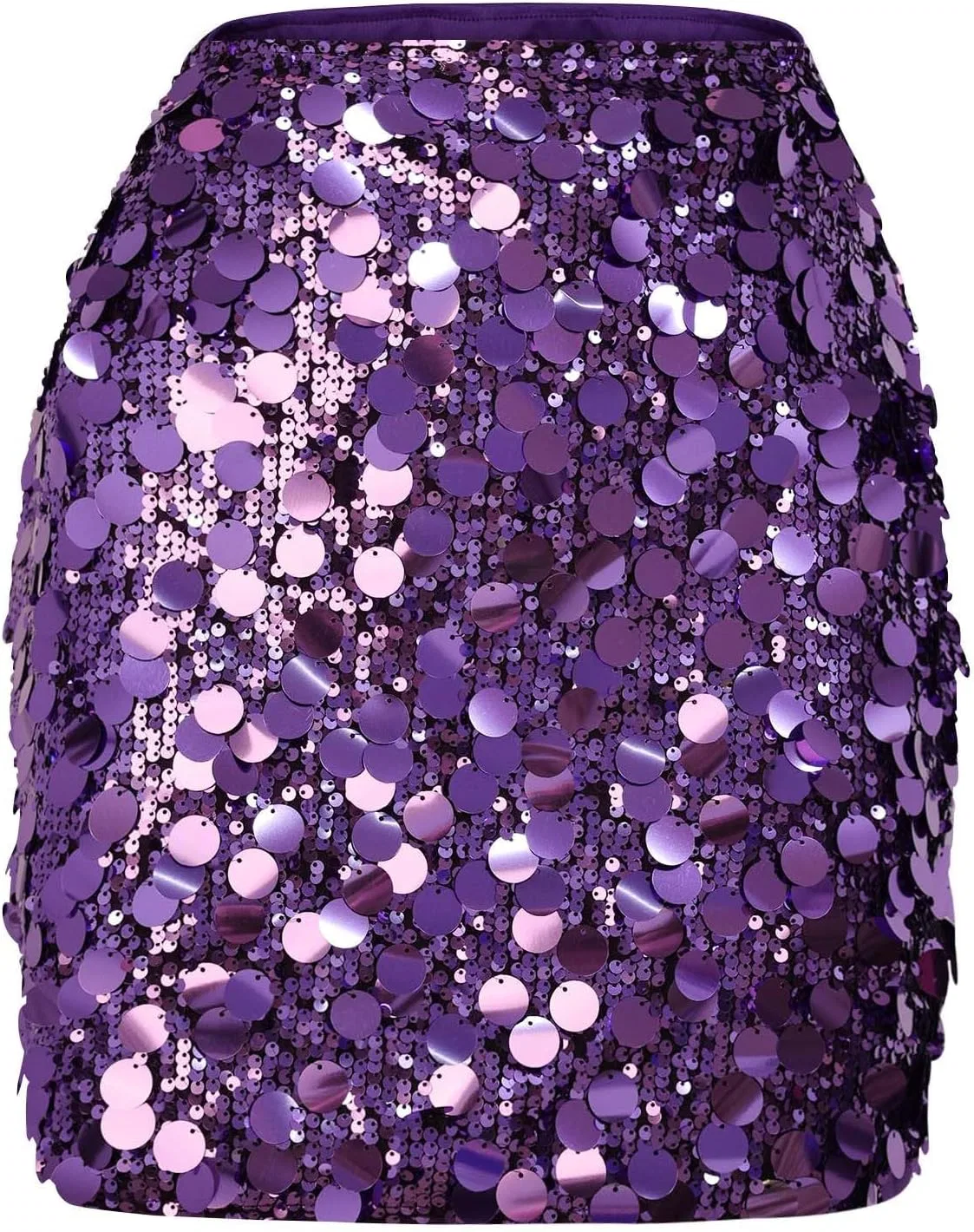 Женское платье с пайетками bodycon мини, Purple