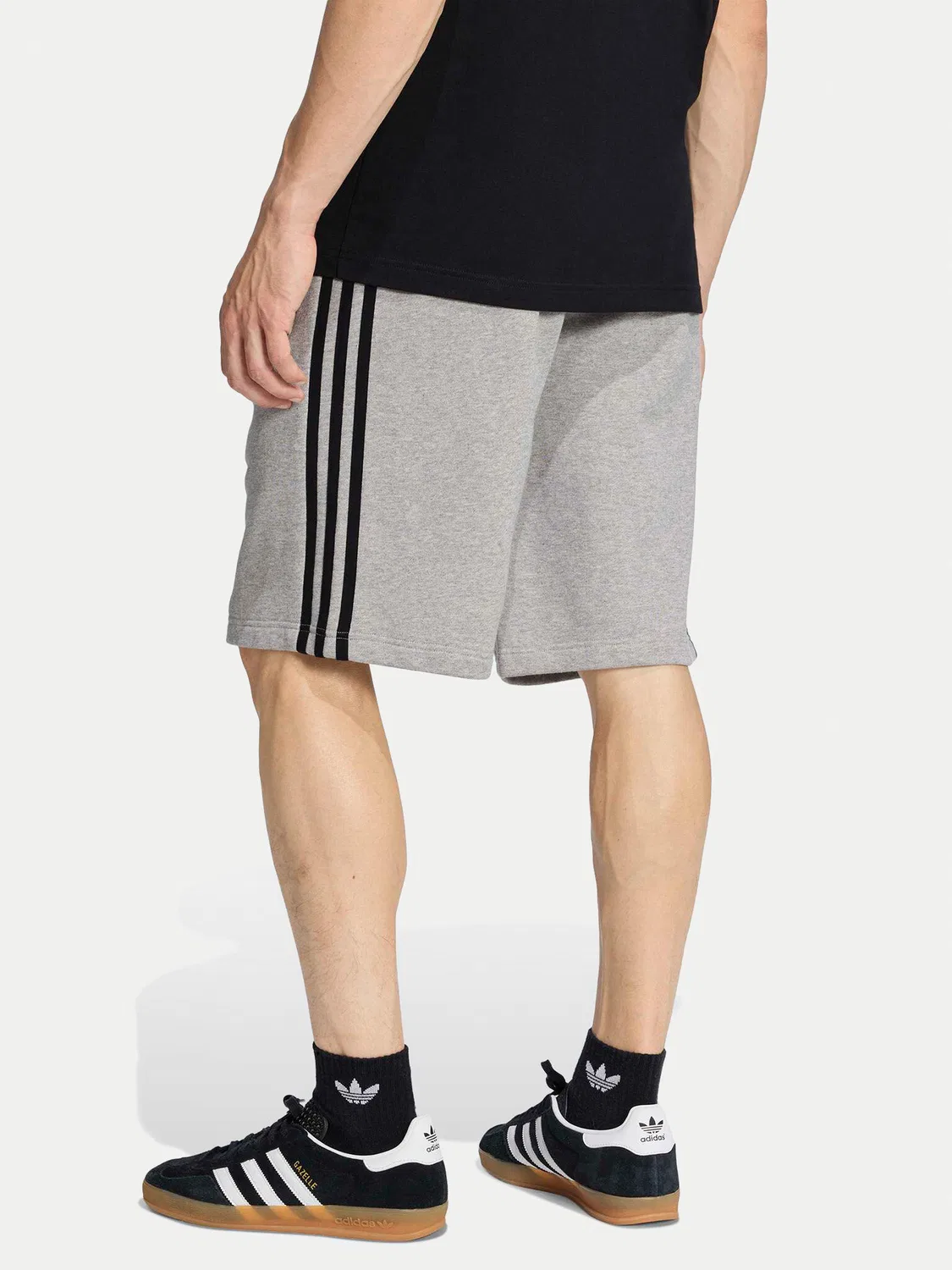 Мужские спортивные шорты стандартного кроя Adidas, серый — фото 3